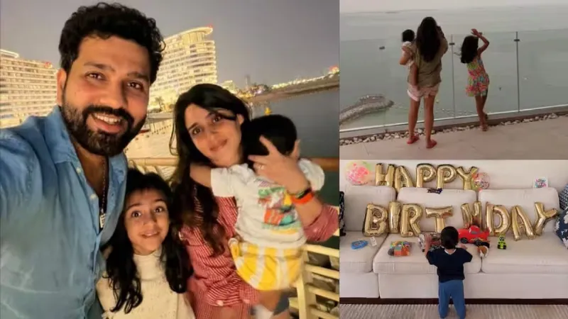 कैसे मनाया रोहित शर्मा ने अपने पहले बेटे का जन्मदिन? पत्नी और बेटी के साथ शेयर की तस्वीरें