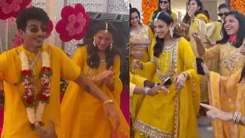 मिसेज मुच्छल बनेंगी स्मृति मंधाना, हल्दी सेरेमनी में पलाश संग झूमती आईं नजर; देखें VIDEO