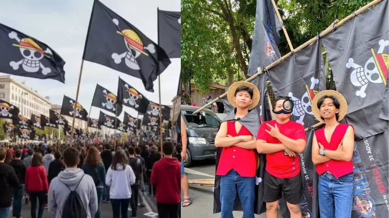 इंडोनेशिया से लेकर न्यूयॉर्क तक... Gen-Z प्रदर्शन का हिस्सा क्यों बना डकैतों का पंसदीदा झंडा? जानें कारण