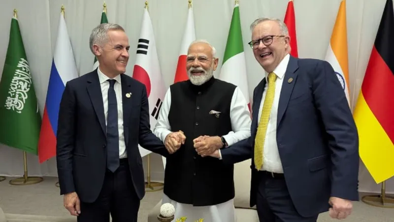 जोहान्सबर्ग में भारत, कनाडा और ऑस्ट्रेलिया के बीच हुई साझा साझेदारी, पीएम मोदी ने खुद किया ऐलान
