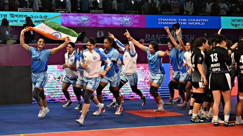 Indian women Kabaddi team showed its magic in Dhaka, defeated China and captured World Cup title