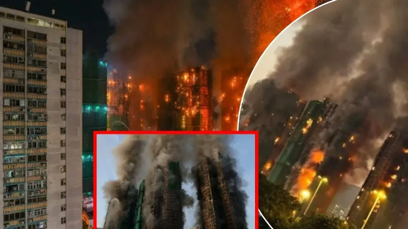 बांस की मचान बनी हांगकांग में लगी आग का कारण, 17 साल में सबसे बड़ा हादसा
