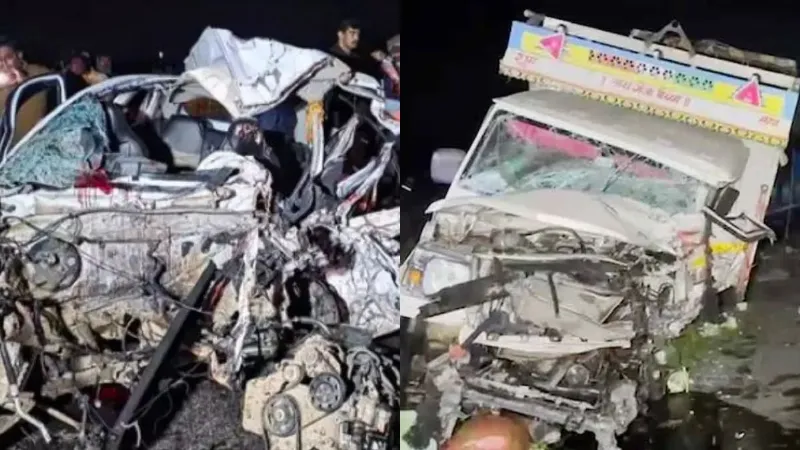 संभल: गंगा एक्सप्रेसवे पर भीषण सड़क हादसा, पिकअप और कार की जोरदार टक्कर, 6 लोगों की मौत