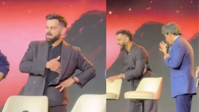 सुनील ग्रोवर ने विराट की दाढ़ी का उड़ाया मजाक, किंग कोहली ने हंसते-हंसते पकड़े घुटने, देखें VIDEO