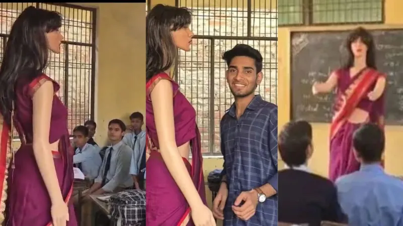 यूपी के आदित्य कुमार का बड़ा कारनामा, सिर्फ 25 हजार रुपये में बना दिया AI टीचर रोबोट, देखें वीडियो