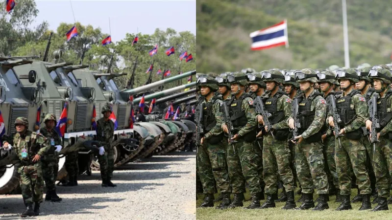 थाईलैंड और कंबोडिया में कौन ज्यादा ताकतवर, जानें दोनों देशों की सैन्य क्षमता, जंग में किसकी होगी जीत?