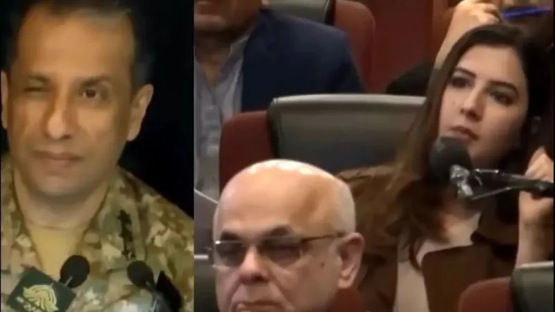 Pakistan Army Spokesperson winked women media person video gets viral on social media