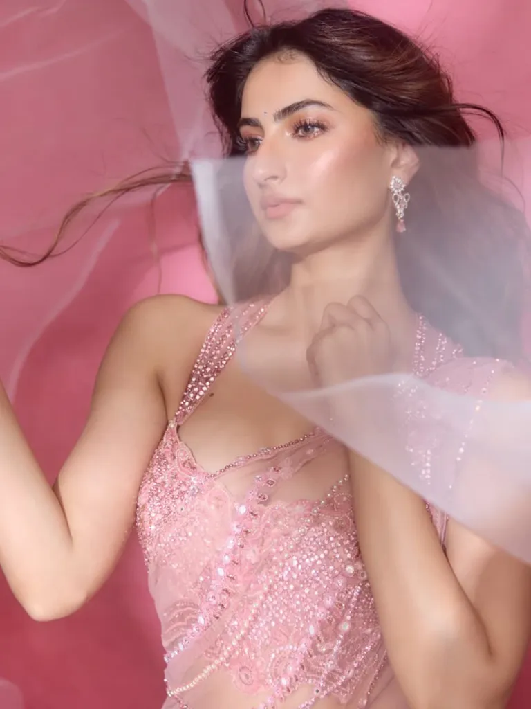 डीप नेकलाइन ब्लाउज, न्यूड लिपस्टिक... पिंक ब्यूटी पलक तिवारी के दीवाने हुए फैंस, कहा- बार्बी