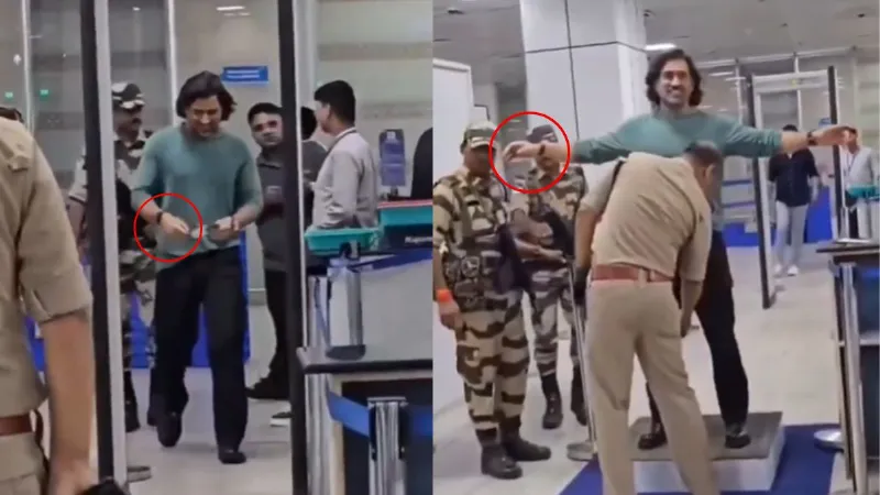 एयरपोर्ट पर जवान ने MS Dhoni के लिए तोड़ा सिक्योरिटी प्रोटोकॉल, उड़ाई नियमों की धज्जियां, देखें VIDEO