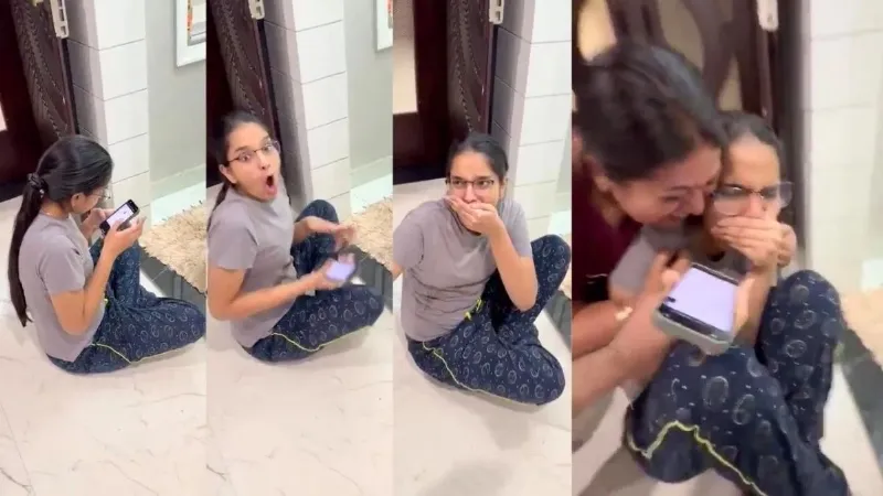 CLAT Topper Geetali Gupta Reaction video viral on a social media