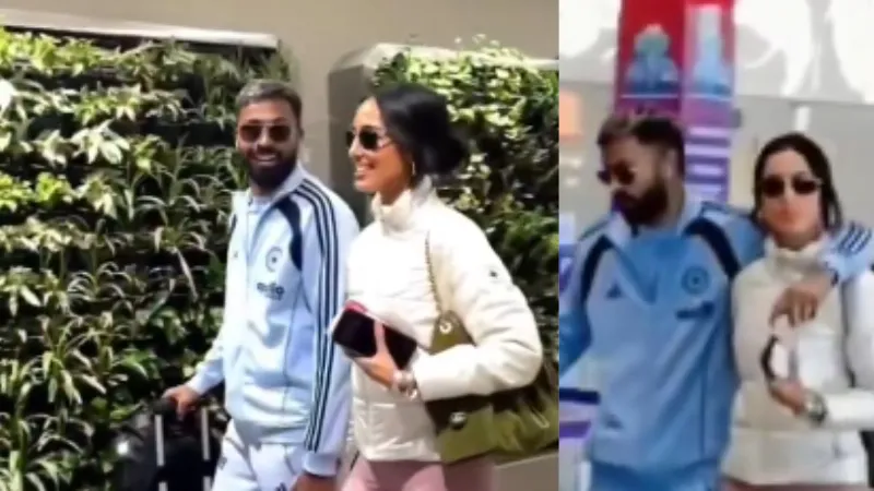 पांचवें T20 मैच खेलने के लिए अहमदाबाद पहुंचे हार्दिक पांड्या, साथ में गर्लफ्रेंड माहिरा भी हुईं स्पॉट; देखें VIDEO