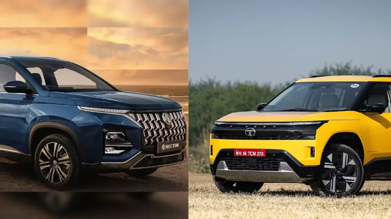 Tata Sierra vs MG Hector Facelift Which SUV offers more features in its base variant