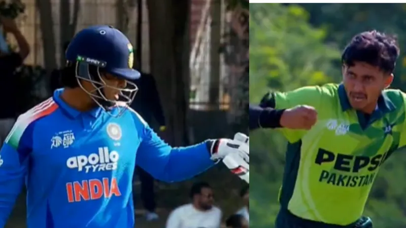 Under-19 Asia Cup 2025 Ind vs Pak Vaibhav Suryavanshi scolded this Pakistani bowler