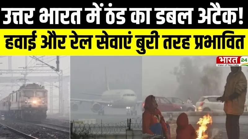 Weather Alert: उत्तर भारत में ठंड का डबल अटैक! हवाई और रेल सेवाएं बुरी तरह प्रभावित