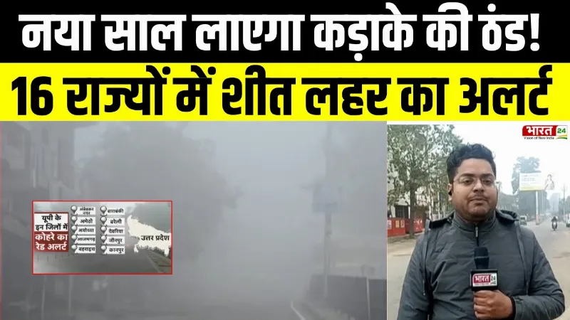 Weather Alert : नया साल लाएगा कड़ाके की ठंड! UP में रेड अलर्ट, कोहरे से रेल-हवाई सेवाएं प्रभावित