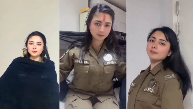 Female officer of Pakistan Police made video on Dhurandhar viral song