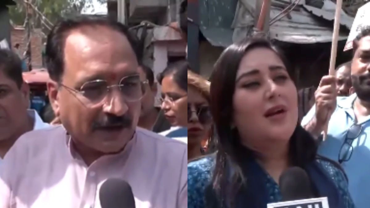 जल संकट पर BJP का पैदल मार्च, AAP पर साधा निशाना, कहा 'जल बोर्ड को सफेद हाथी बना दिया है'