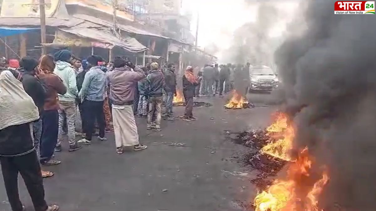 कटिहार में प्रखंड प्रमुख पति की हत्या के बाद सड़कों पर बवाल, लोगों ने की आगजनी; पुलिस छावनी में तब्दील बाजार