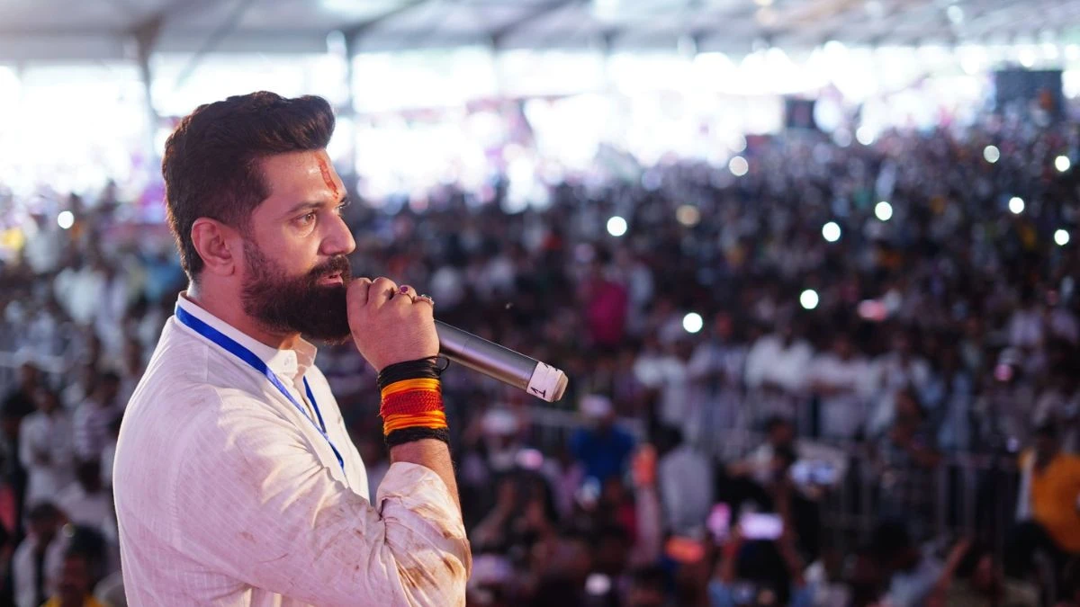 chirag paswan speech in bhim samagam rally in Rajgir