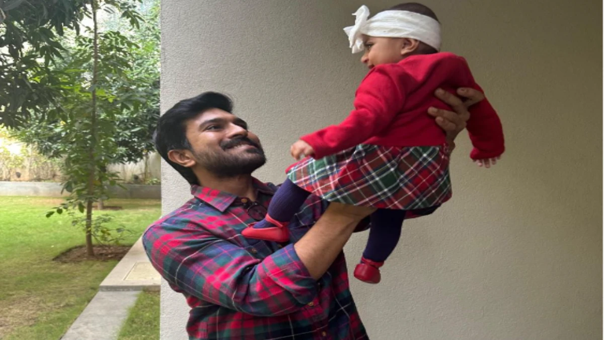 Ram Charan celebrated his first Father Day
