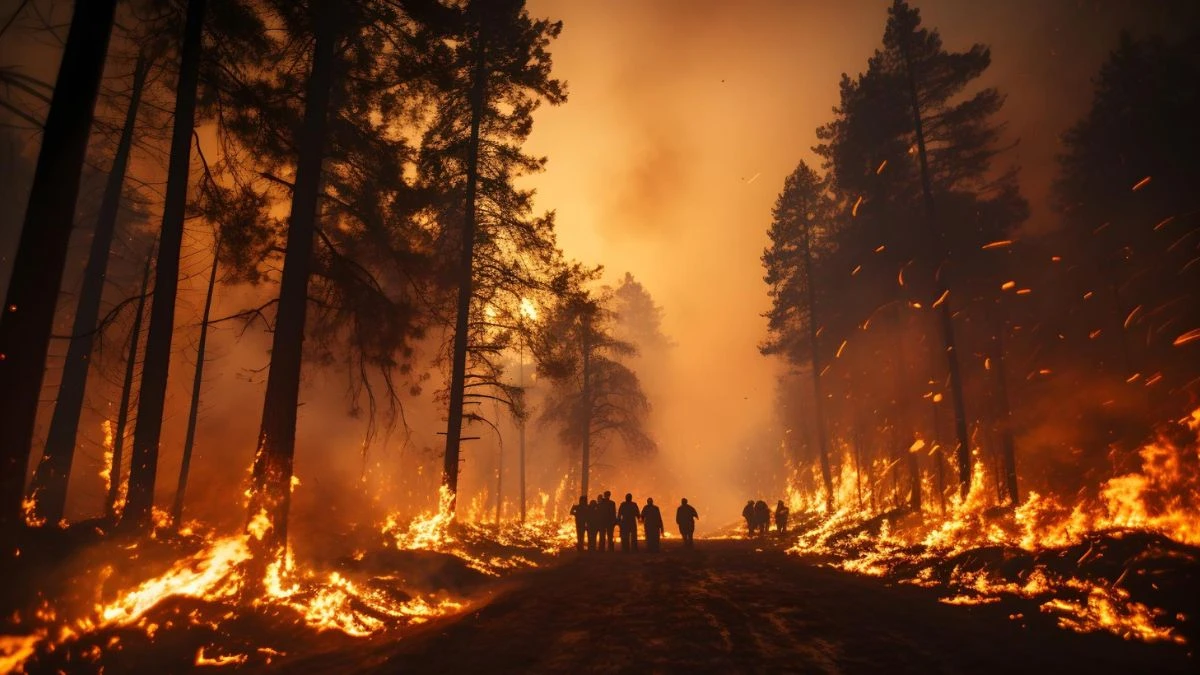 America is in chaos Fire wreaked havoc in two states