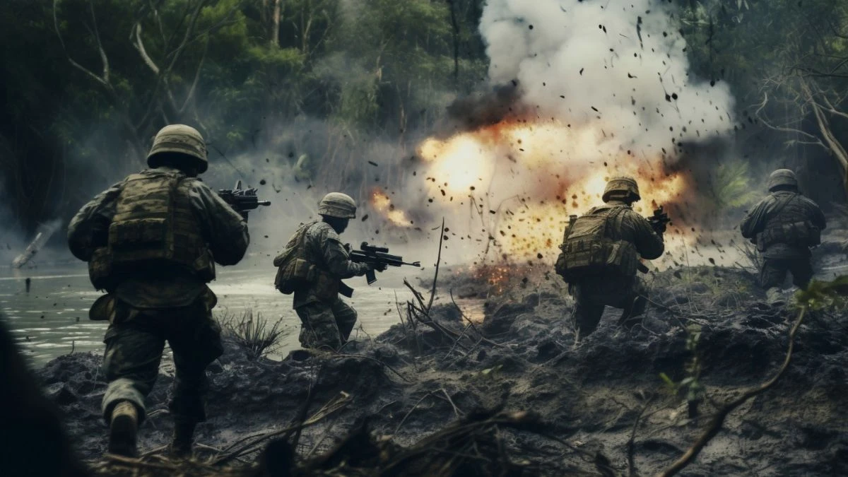 ruckus on the border between Pakistan and Taliban army heavy firing