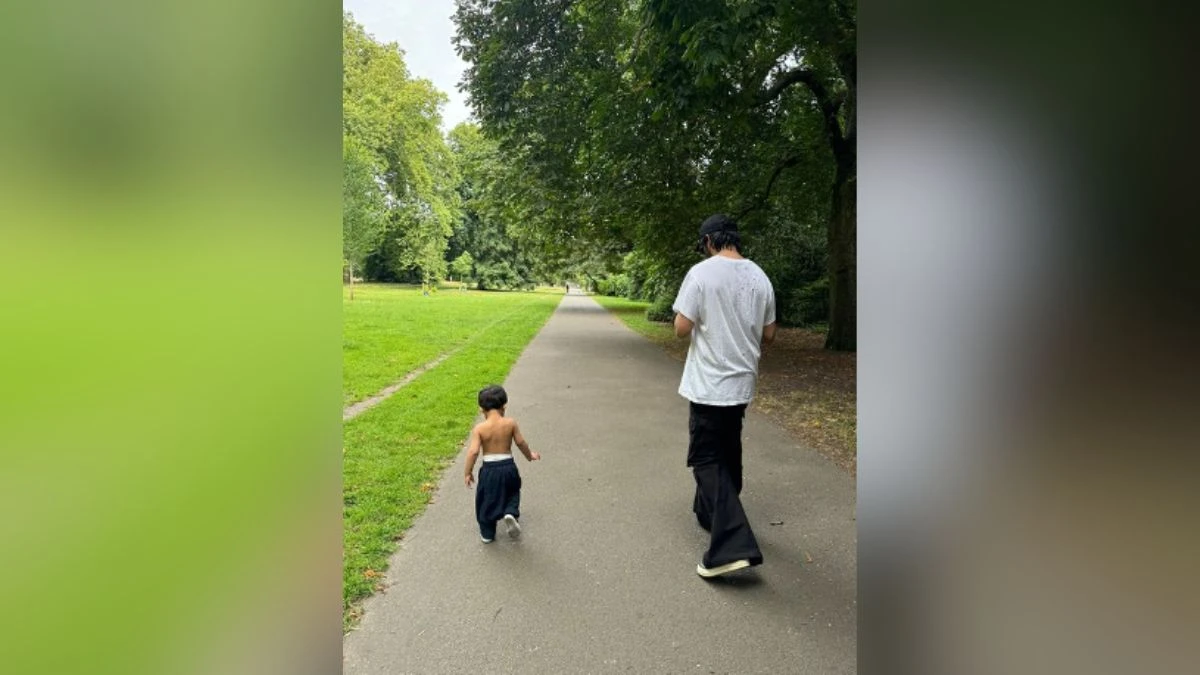हर्षवर्धन कपूर भतीजे वायु को लंदन के पार्क में सैर कराने ले गए, साझा की मनमोहक तस्वीरें