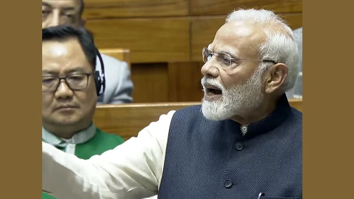 PM Modi lok sabha speech targeting congress