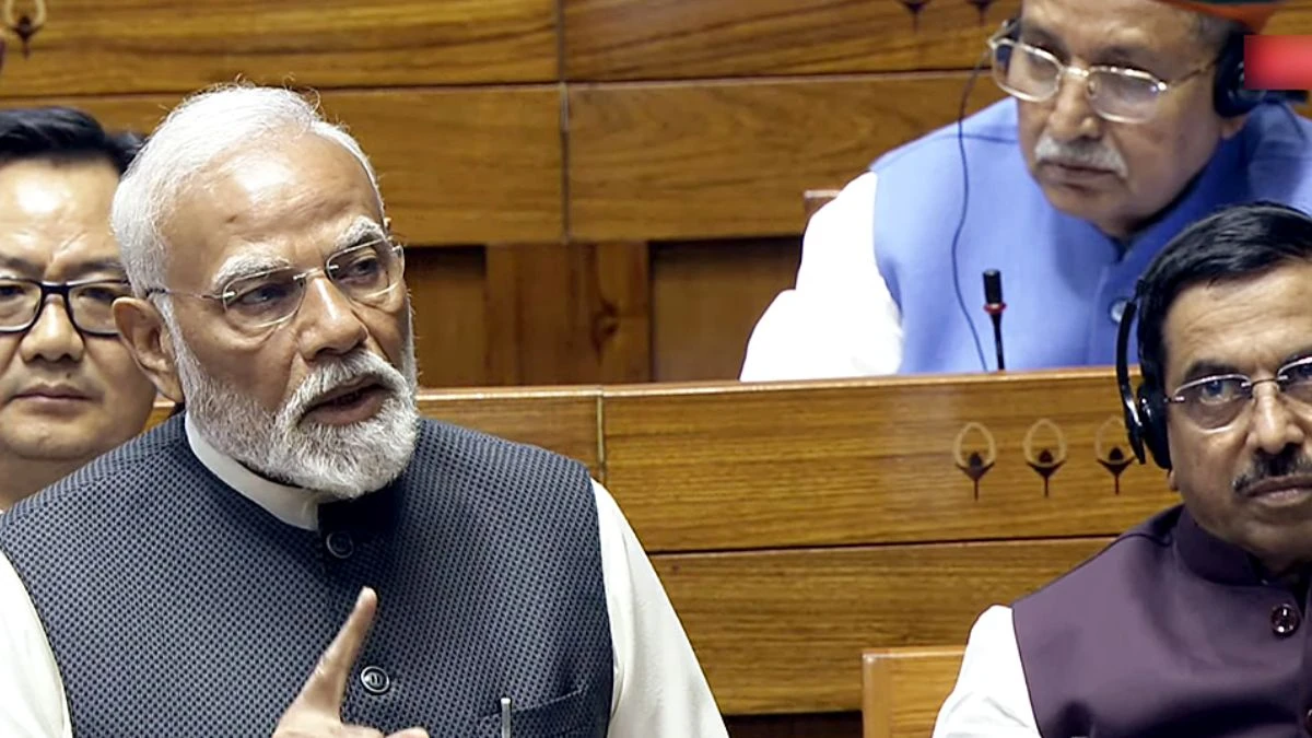 PM Modi attacks Rahul Gandhi in Parliament