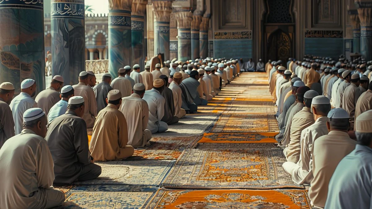 Policemen and paramilitary forces deployed outside Sambhal Idgah