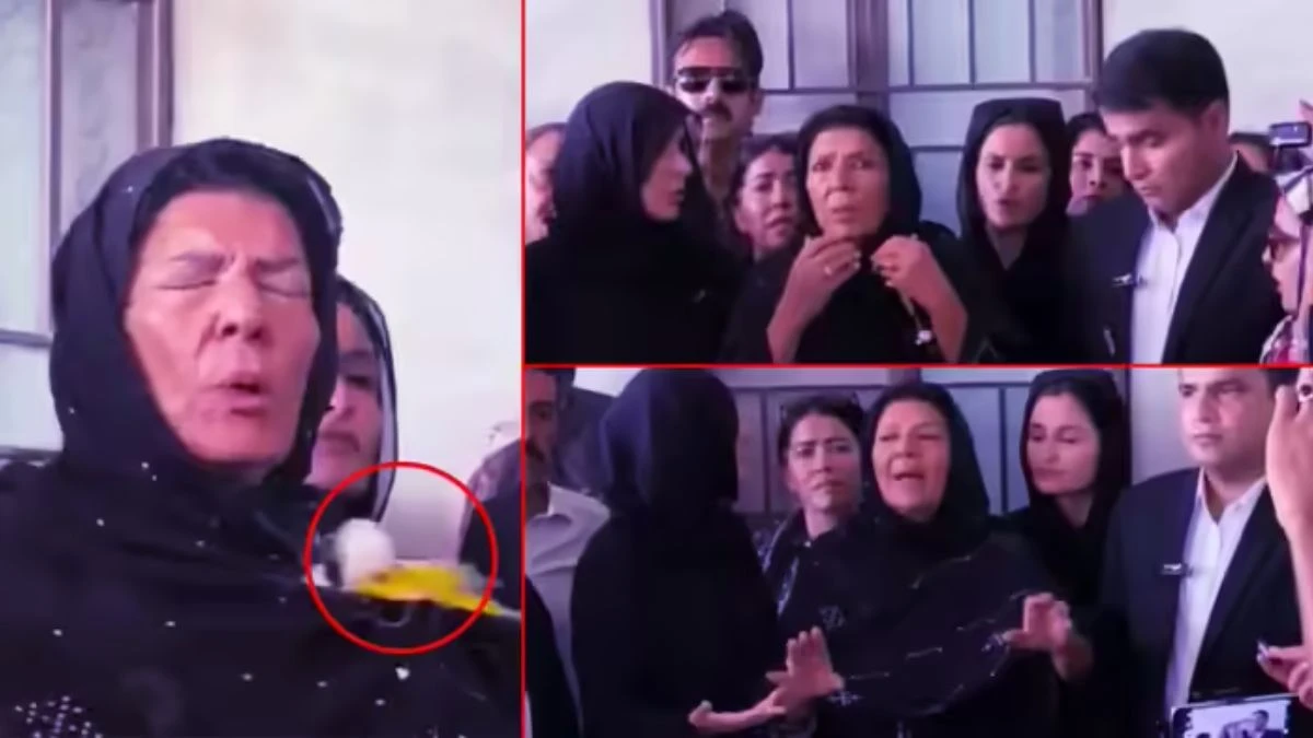 Two PTI women threw an egg at Imran Khan’s sister in Lahore Video viral