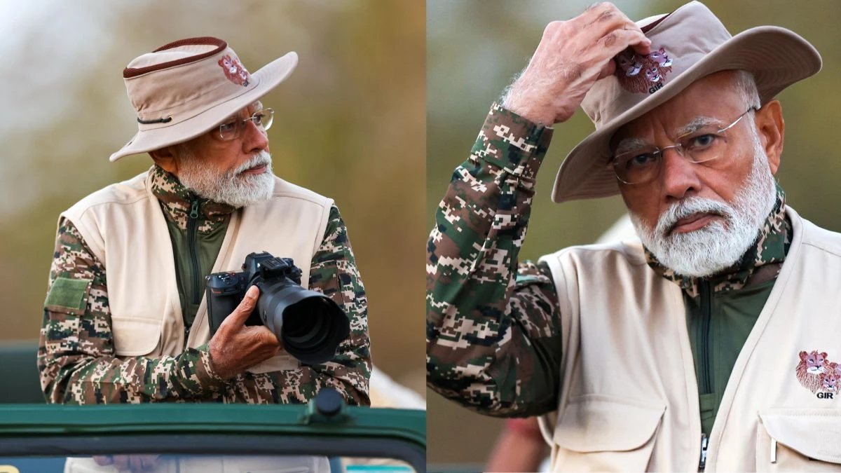 Gujarat PM Modi goes on Lion Safari at Gir National Park on World Wildlife Day