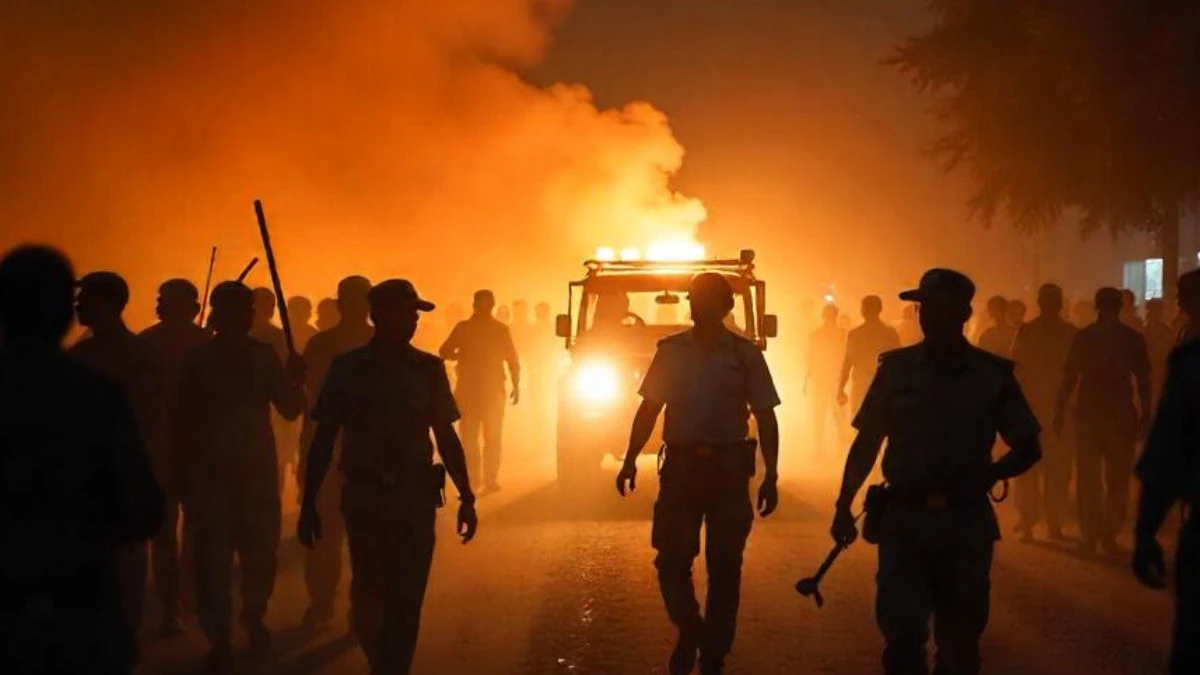 Bhagalpur Crowd chased away policemen after Araria Munger Bihar