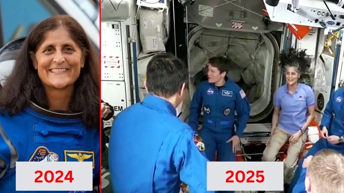 How much has Sunita Williams changed in 9 months