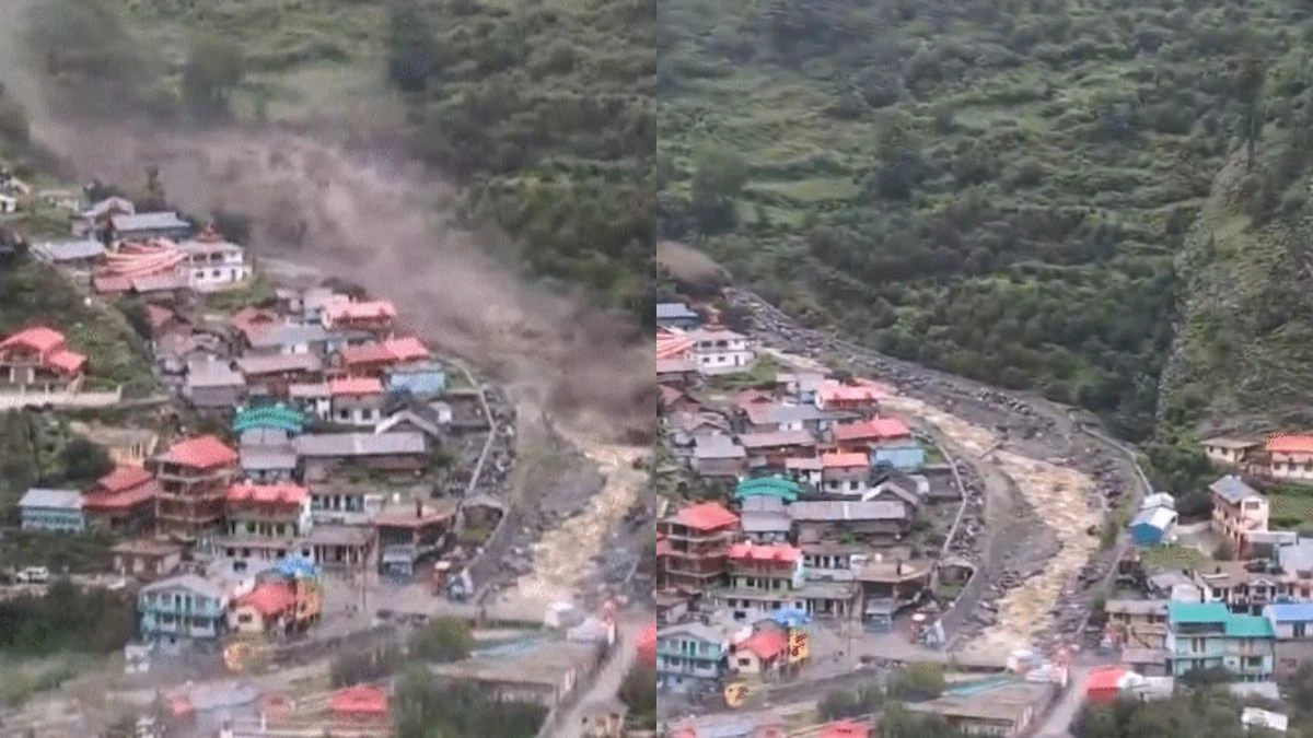 धराली में 30 सेकेंड में मची तबाही, सब बहा ले गया मौत का सैलाब, 10 लोगों की गई जान, कई लापता