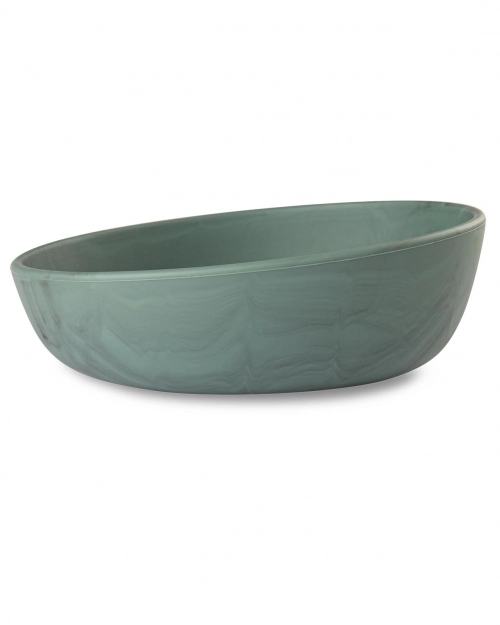 Silicone Bowl Big - Marble Seiheki Green