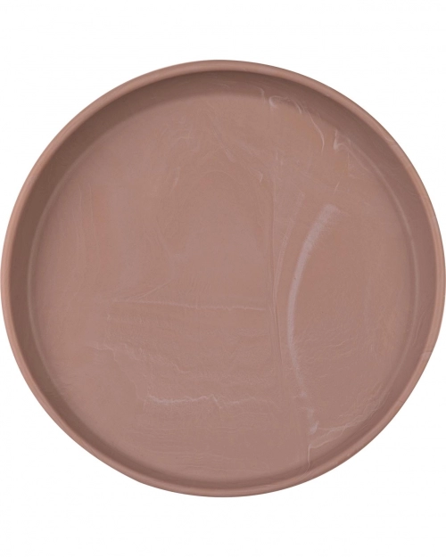 Silicone Plate Large - Marble Powder Blush