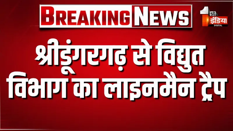बीकानेर के श्रीडूंगरगढ़ से विद्युत विभाग का लाइनमैन गिरफ्तार, चूरू ACB टीम ने डेढ़ लाख की रिश्वत लेते किया ट्रैप 