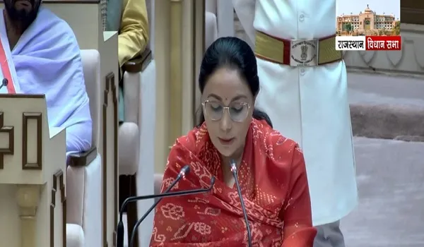 Rajasthan Budget 2026: वित्त मंत्री दीया कुमारी विधानसभा में पेश कर रहीं बजट, कहा-'41.93 प्रतिशत बढ़ा अर्थव्यवस्था का अनुमानित आकार'