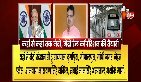 VIDEO: जयपुर मेट्रो के दूसरे चरण को लेकर इंतजार खत्म! प्रधानमंत्री नरेंद्र मोदी करेंगे शिलान्यास, दूसरे चरण की रखेंगे आधारशिला, देखिए ये खास रिपोर्ट