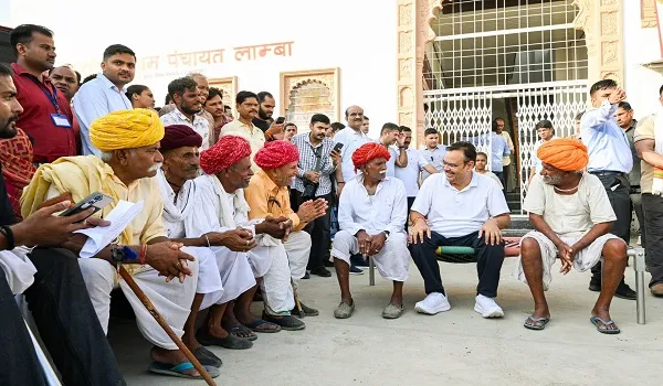 CM भजनलाल शर्मा का खारी का लाम्बा में रात्रि विश्राम, सुबह ग्रामीणों के बीच पहुंचे, विकास कार्यों की दी सौगात