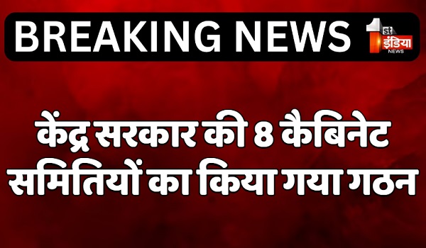 केंद्र सरकार की 8 कैबिनेट समितियों का किया गया गठन, केंद्रीय मंत्रियों को दिया गया प्रभार