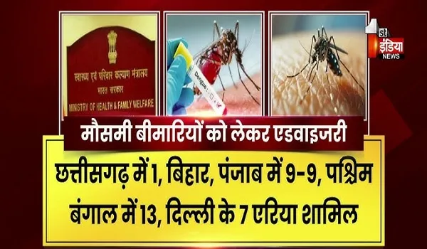 VIDEO: कमजोर मानसून से मंडराया डेंगू-मलेरिया का खतरा, स्वास्थ्य मंत्रालय ने राज्यों के लिए जारी की एडवाइजरी, देखिए ये खास रिपोर्ट