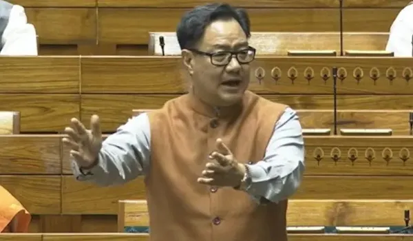राज्यसभा में केंद्रीय मंत्री किरेन रिजिजू बोले- विपक्ष के साथ हर मुद्दे पर तैयार, पेपर लीक को लेकर राजनीति नहीं करें