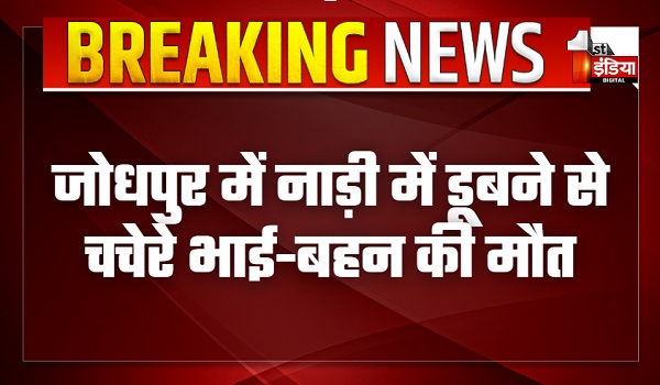 नाड़ी में डूबने से चचेरे भाई-बहन की मौत, जोधपुर में बावड़ी क्षेत्र के चटालिया गांव की घटना