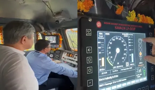 कवच 4.0 का हुआ सफल ट्रायल, स्पीड 130 किमी प्रति घंटे पहुंचते ही हरकत में आया कवच सिस्टम