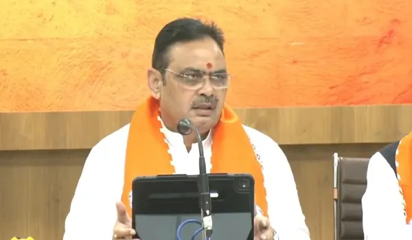 CM भजनलाल शर्मा की प्रदेश कार्यालय में प्रेस कॉन्फ्रेंस, कहा- कांग्रेस झूठे तथ्यों के आधार पर चुनाव आयोग की छवि धूमिल कर रही