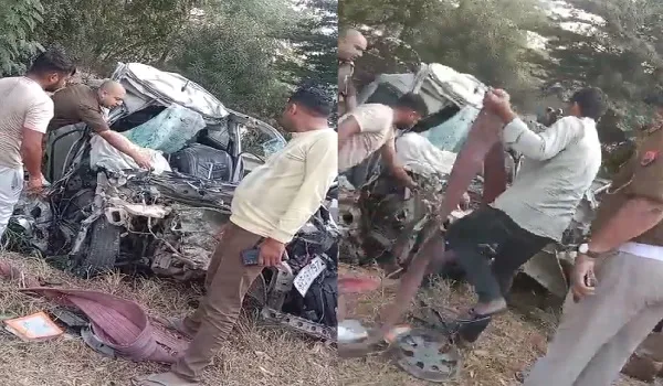 ग्रेटर नोएडा एक्सप्रेस-वे पर भीषण सड़क हादसा, एक ही परिवार के 5 लोगों की मौत