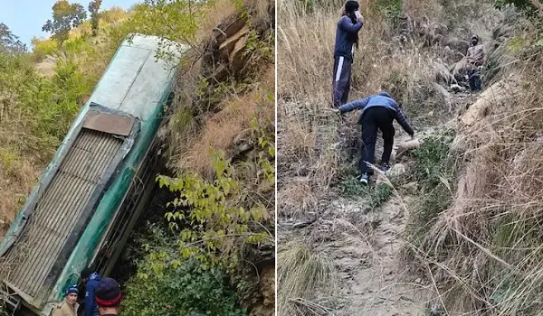 उत्तराखंड के अल्मोडा में भीषण सड़क हादसा, यात्री बस खाई में गिरी, पांच लोगों की मौत