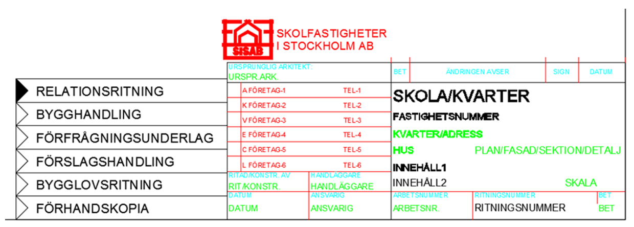 Ritningsstämpel skola och förskola